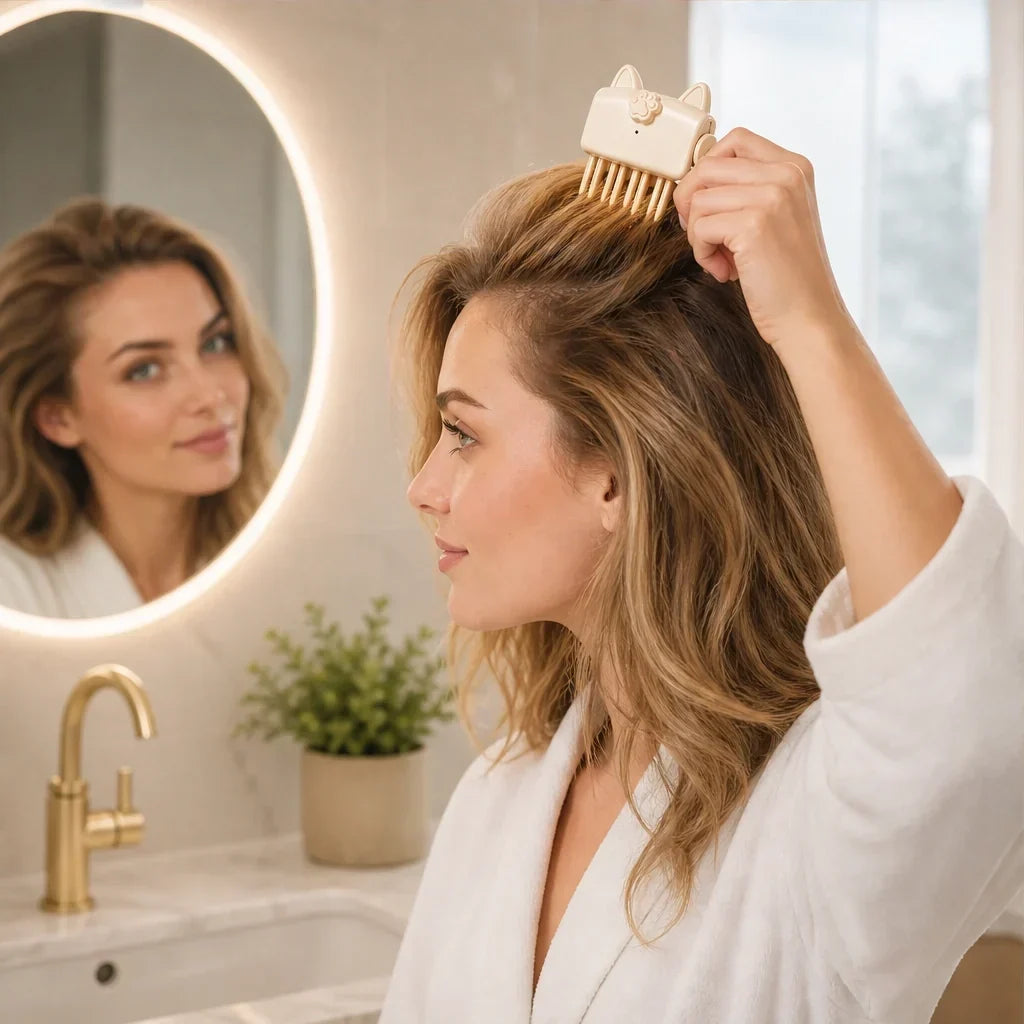 Heated Root Lift Clip | USB Rechargeable, Gentle Heat Styling | Instant All-Day Volume Boost for Fine, Flat Hair