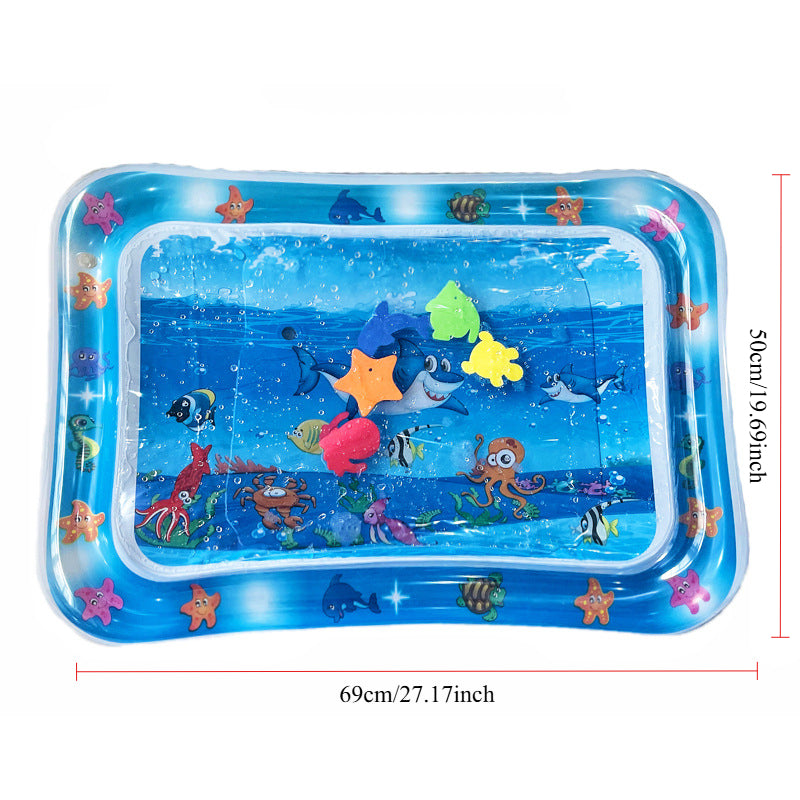 Interactive Cat Toy Inflatable PVC Cooling Mat with Floating Fish Chase