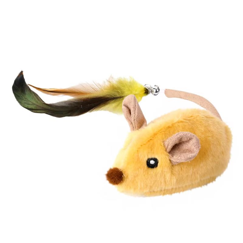 Interactive Motion-Sensing Mouse Toy | Automatic Movement & Squeak Sound | USB Rechargeable for Cats & Small Pets