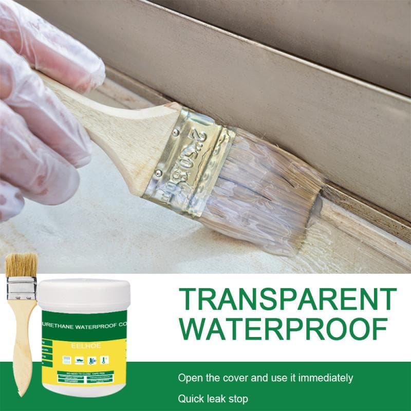 Invisible Waterproof Adhesive | Clear Polyurethane Leak Sealant Coating