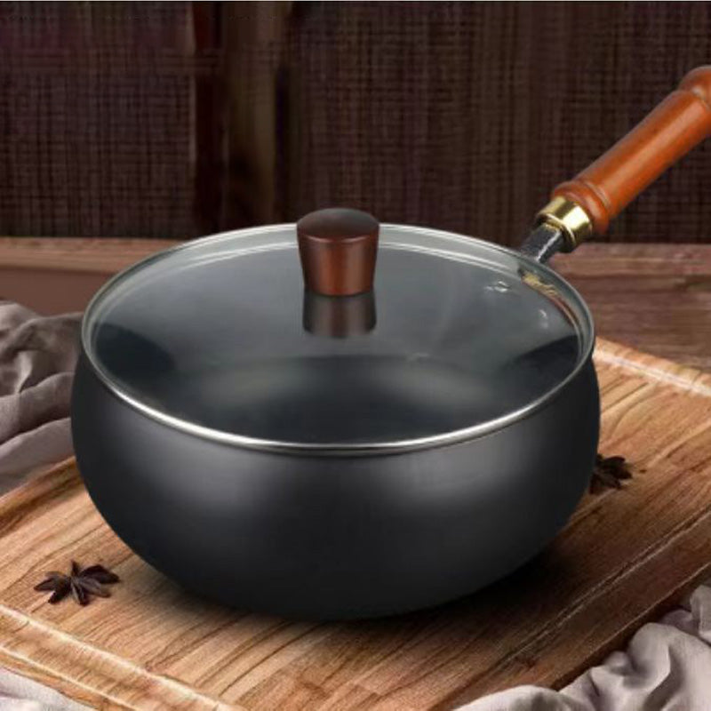 IronPot Pro | Traditional Carbon Steel Wok with Wooden Handle
