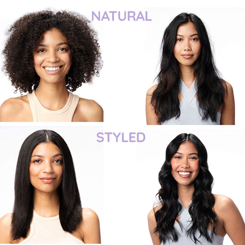 2-in-1 Rotating Hair Brush for Straightening and Styling | Rapid Heat-Up, Reduces Frizz | Smooth, Shiny Results in Minutes 3