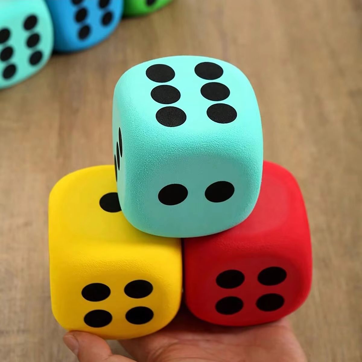 Jumbo Dice Toy Pet Training Lightweight Foam Six-Sided with Soft Edges