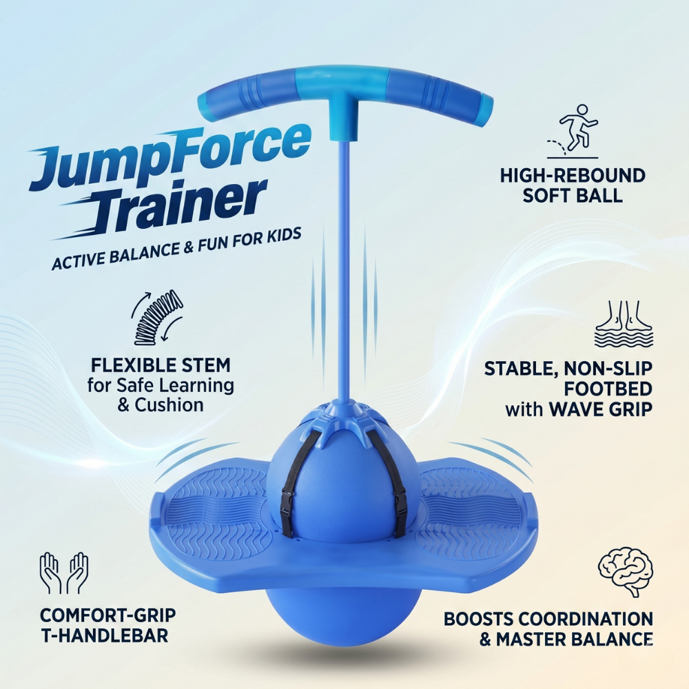 Jumping Ball Set | Pogo Jumper With A Handle And Pump