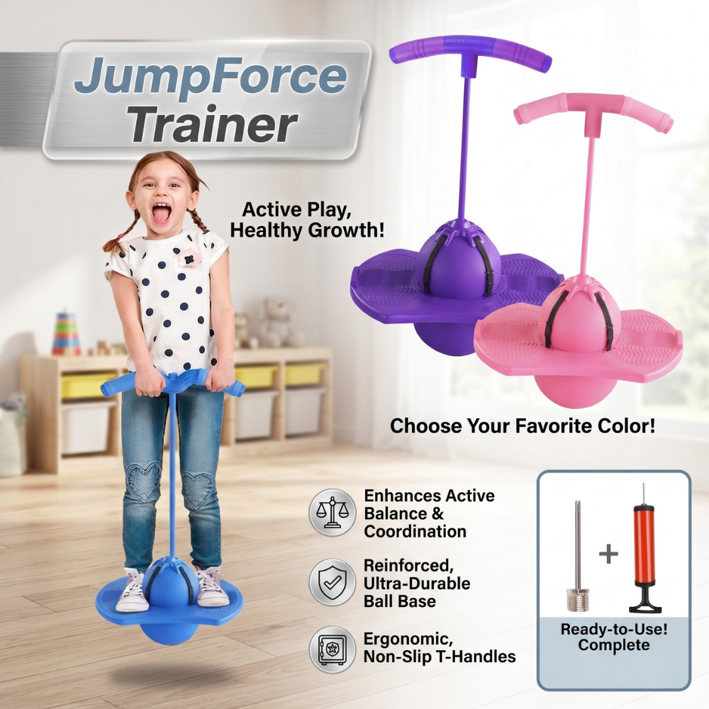 Jumping Ball Set | Pogo Jumper With A Handle And Pump