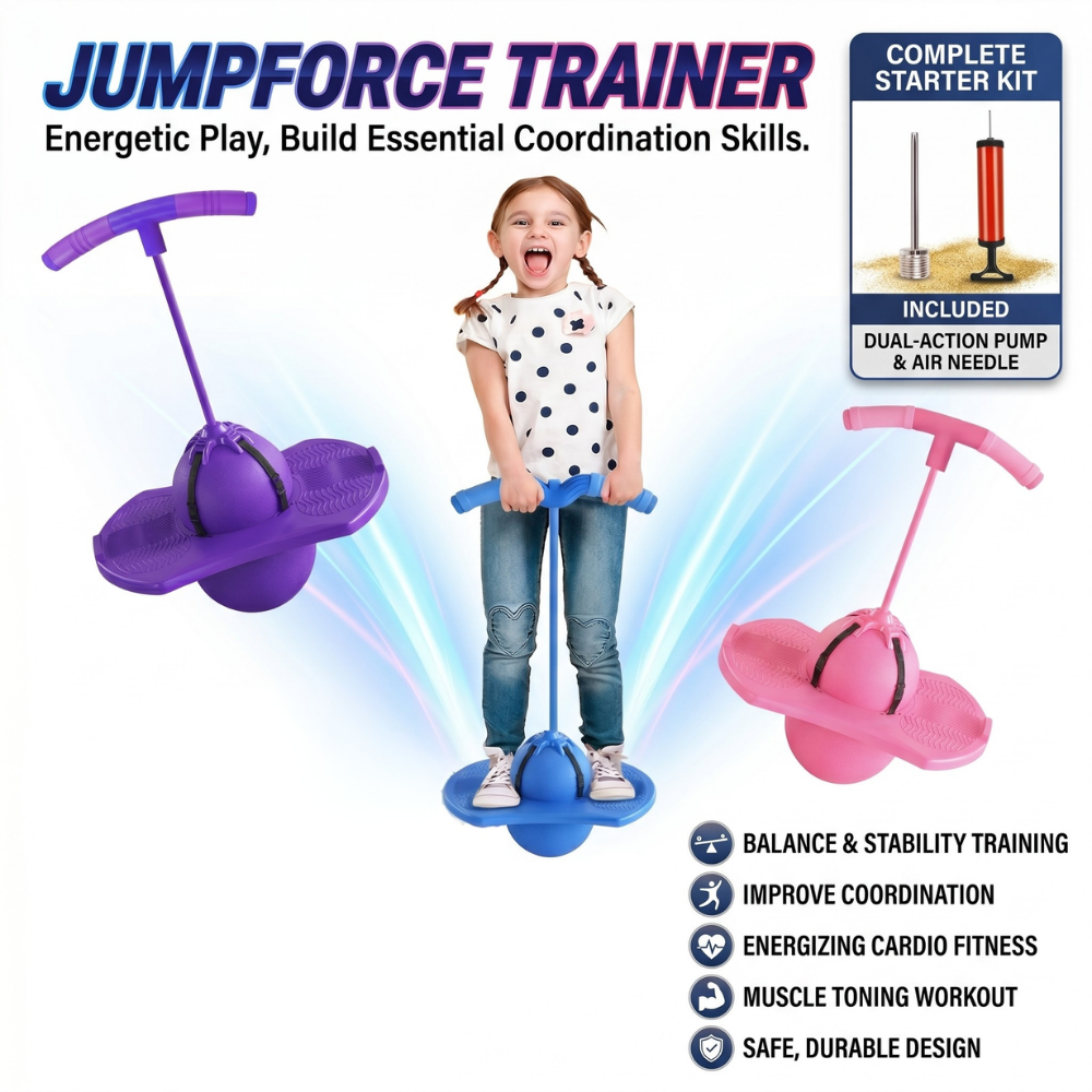 Jumping Ball Set | Pogo Jumper With A Handle And Pump