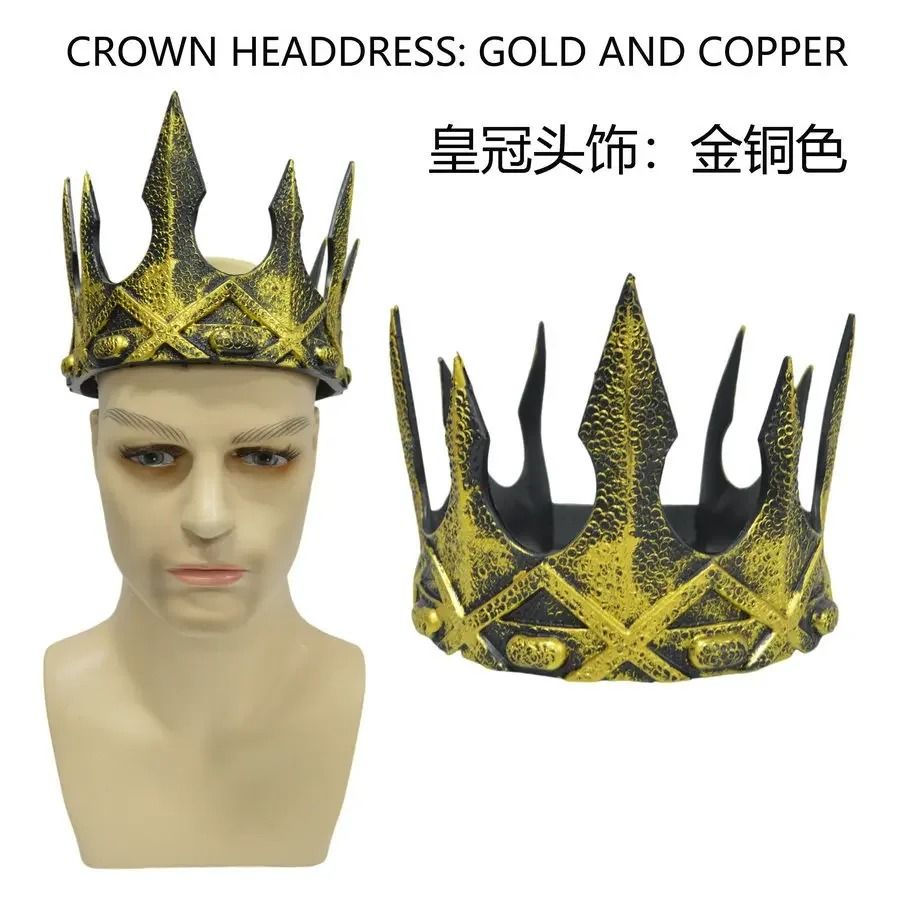 Kids' Baroque Metal Crown | Cosplay Tiara & Royal Ball Prop