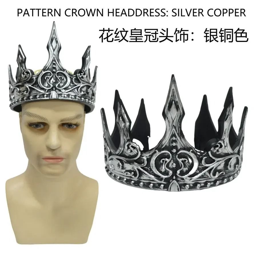 Kids' Baroque Metal Crown | Cosplay Tiara & Royal Ball Prop