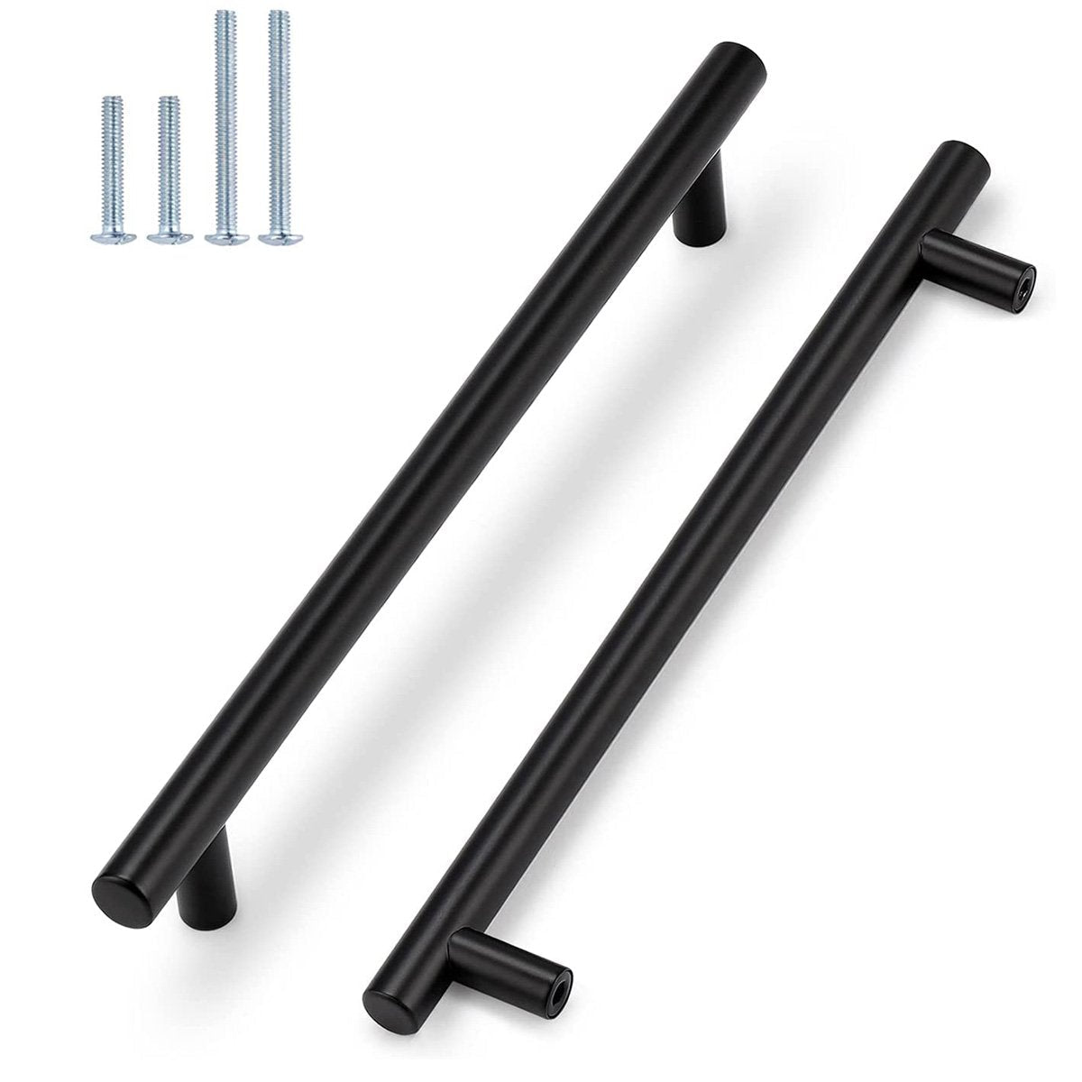 Kitchen Handles | Black Stainless Steel T-Bar Cabinet Pull Handles