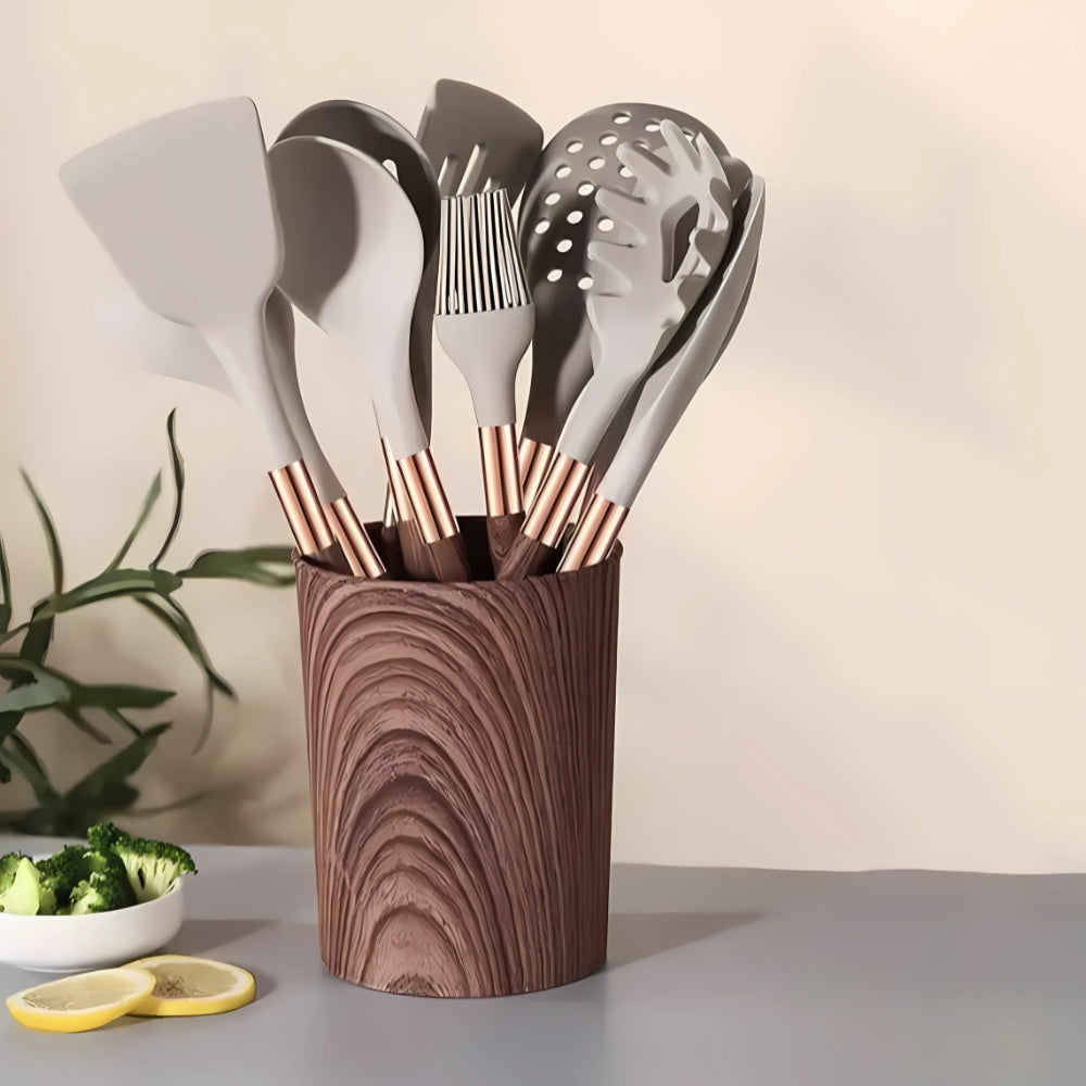 Kitchen Utensil Set | Ten Pieces, Hanging Loop Handles