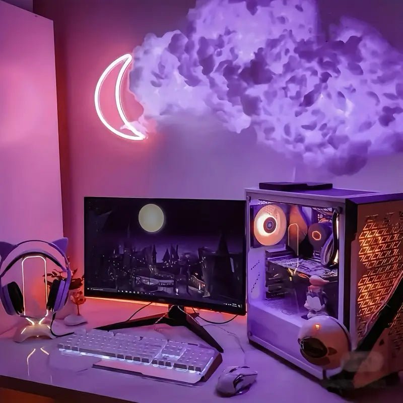 LED Cloud Lamp Music-Reactive RGB USB-Powered Remote Controlled with App Control