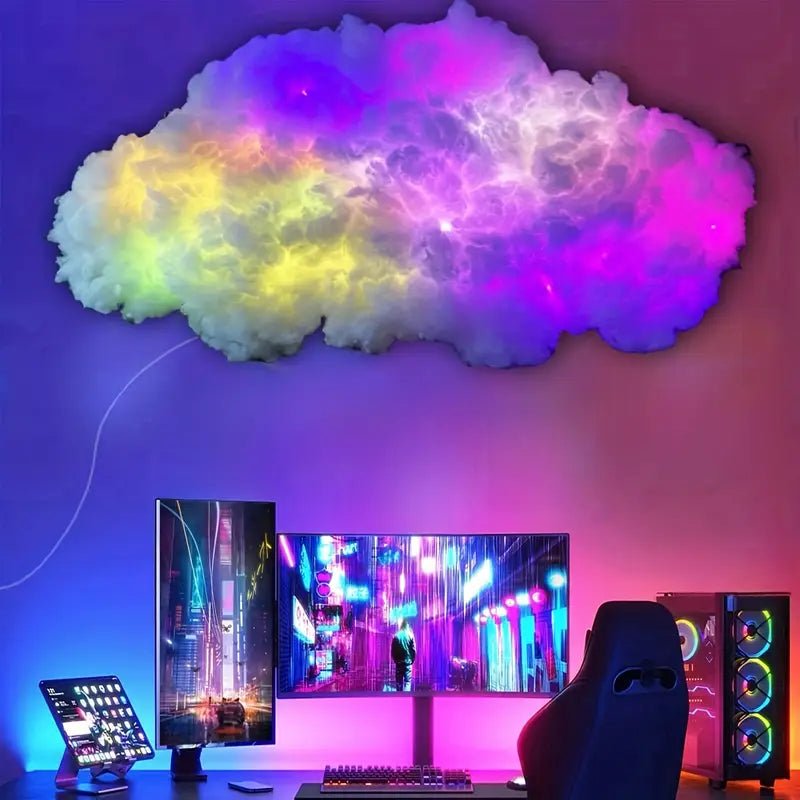 LED Cloud Lamp Music-Reactive RGB USB-Powered Remote Controlled with App Control