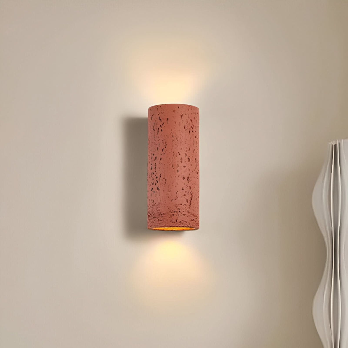 LED Cylinder Wall Light Set Up-and-Down Design - Modern - Aluminum - Indoor Outdoor