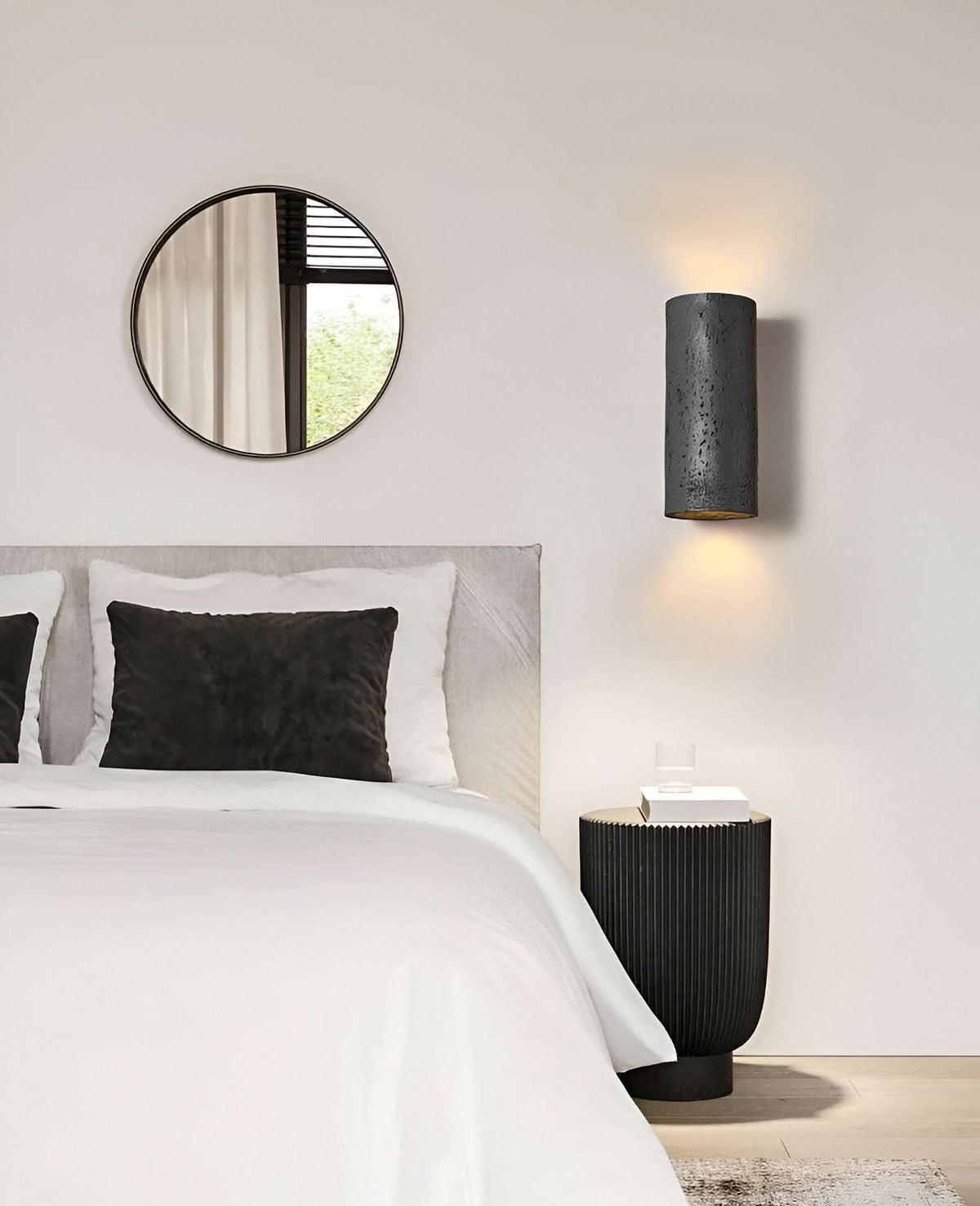 LED Cylinder Wall Light Set Up-and-Down Design - Modern - Aluminum - Indoor Outdoor