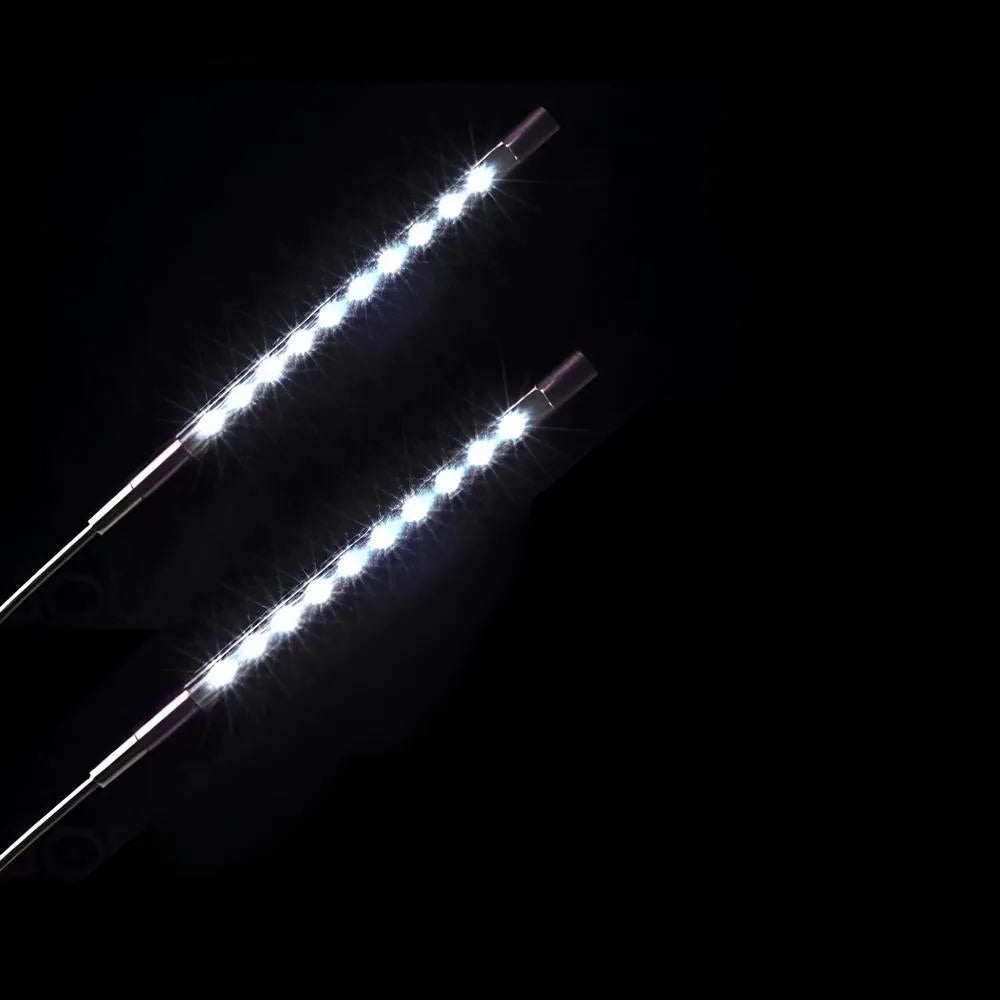 LED Desk Lamp USB Powered Portable Compact with Flexible Metal Cable