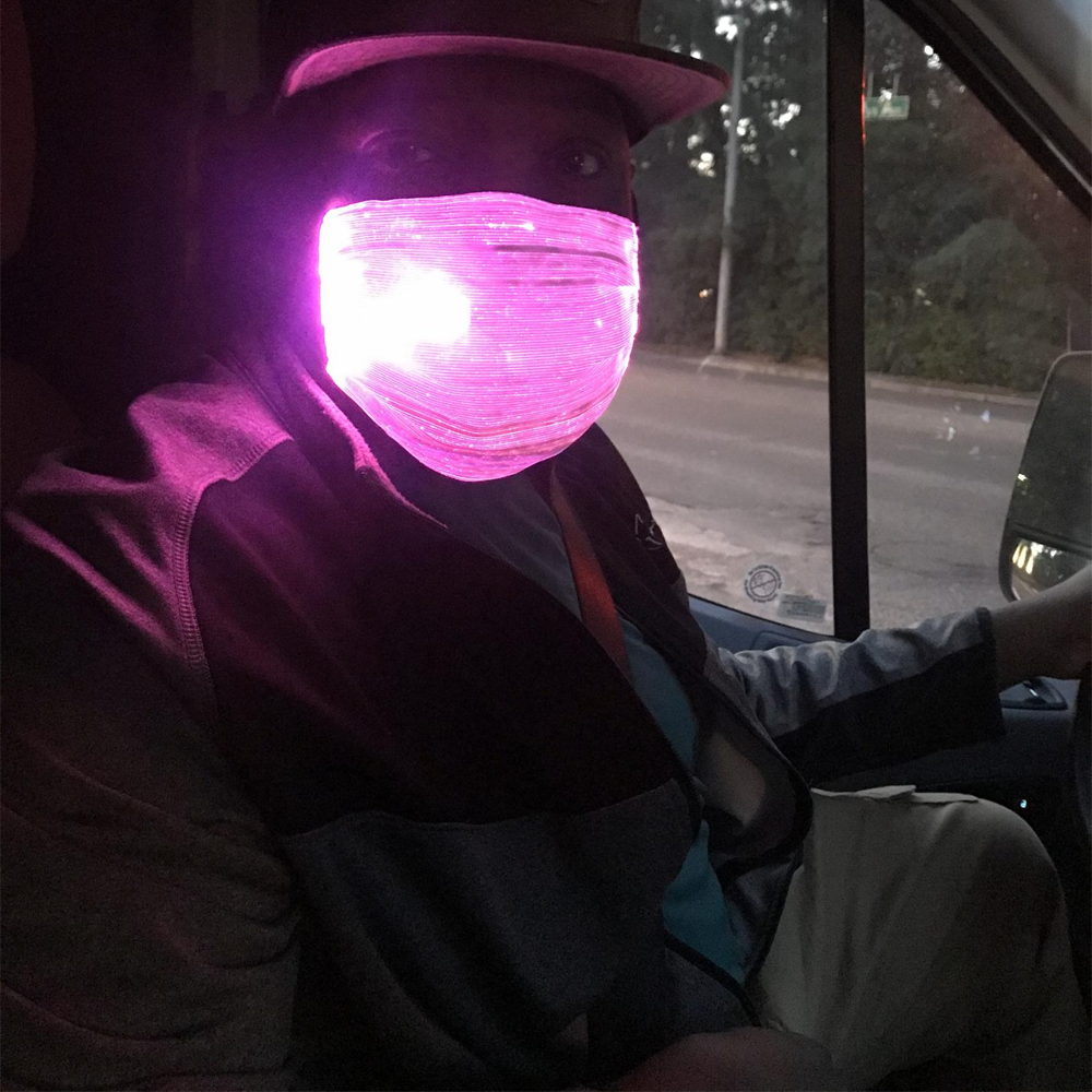 LED Face Mask Rechargeable Colour-Changing Light Modes with USB Charging