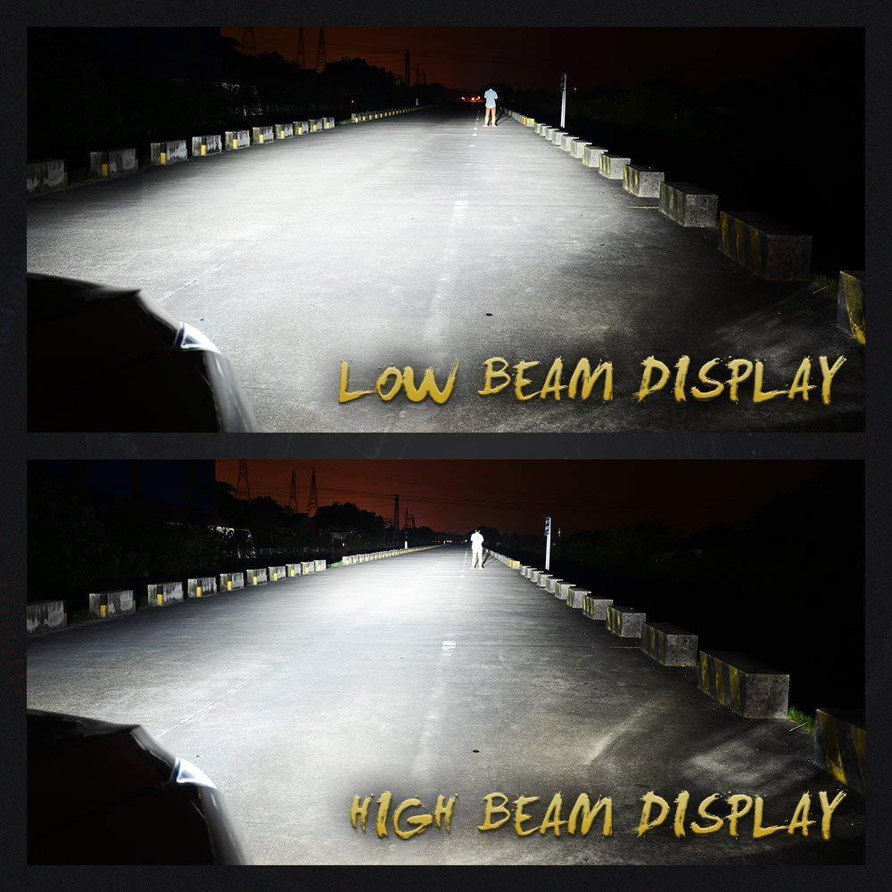 LED Headlights Mens Car Aluminium Plug-and-Play with IP68 Waterproof Design