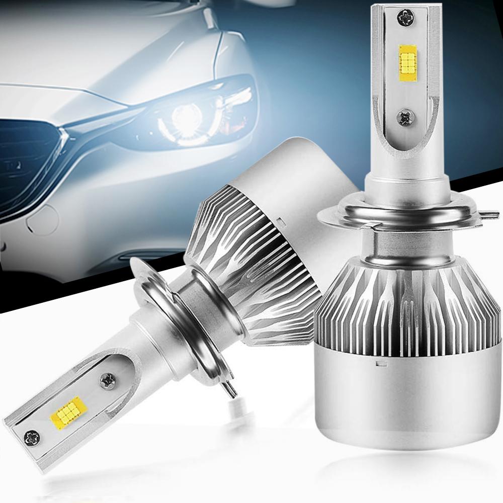 LED Headlights Mens Car Aluminium Plug-and-Play with IP68 Waterproof Design