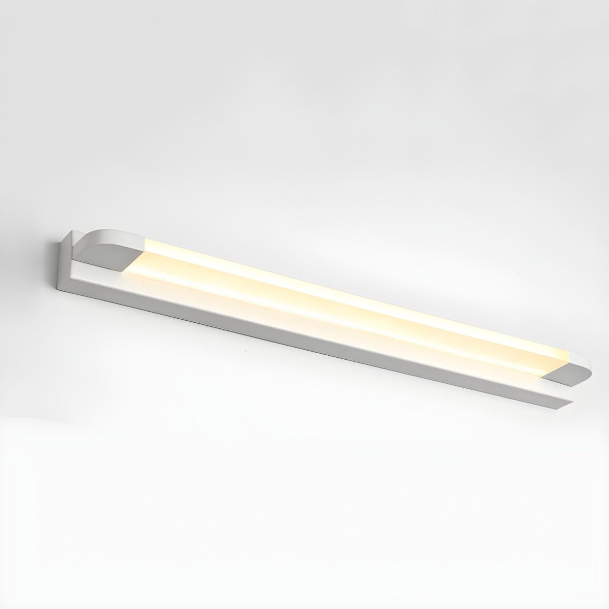 LED Mirror Light Plastic | Wall Switch, Warm or White Light Tone | Shadow-Free Illumination for Bathroom Mirrors