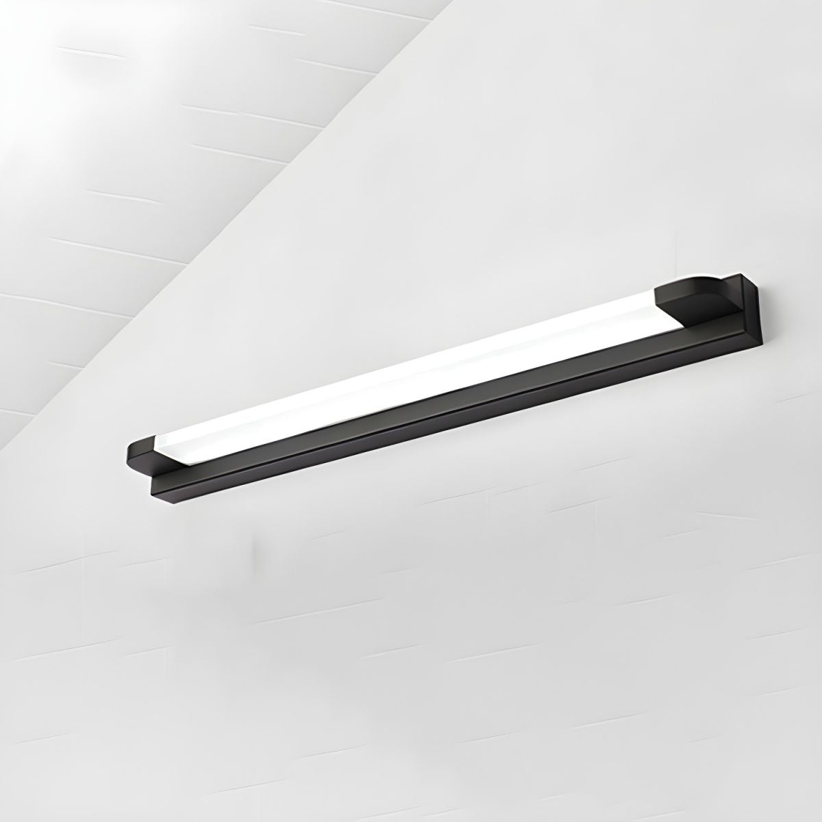 LED Mirror Light Plastic | Wall Switch, Warm or White Light Tone | Shadow-Free Illumination for Bathroom Mirrors