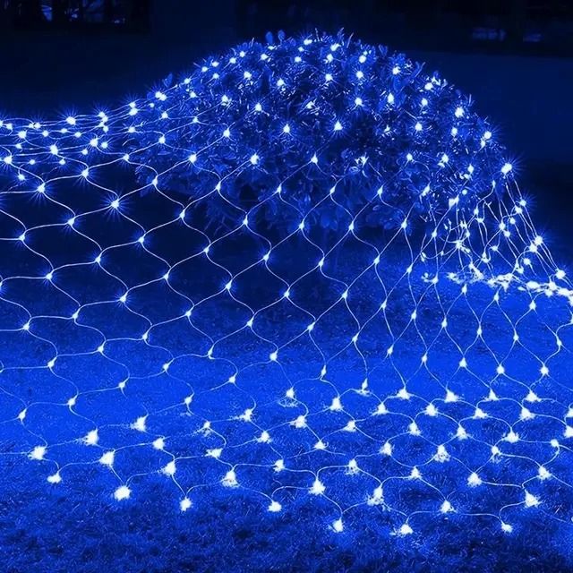LED Net Mesh Fairy Light Curtain | 8 Lighting Modes, Up to 672 LEDs | For Parties, Weddings and Halloween Décor