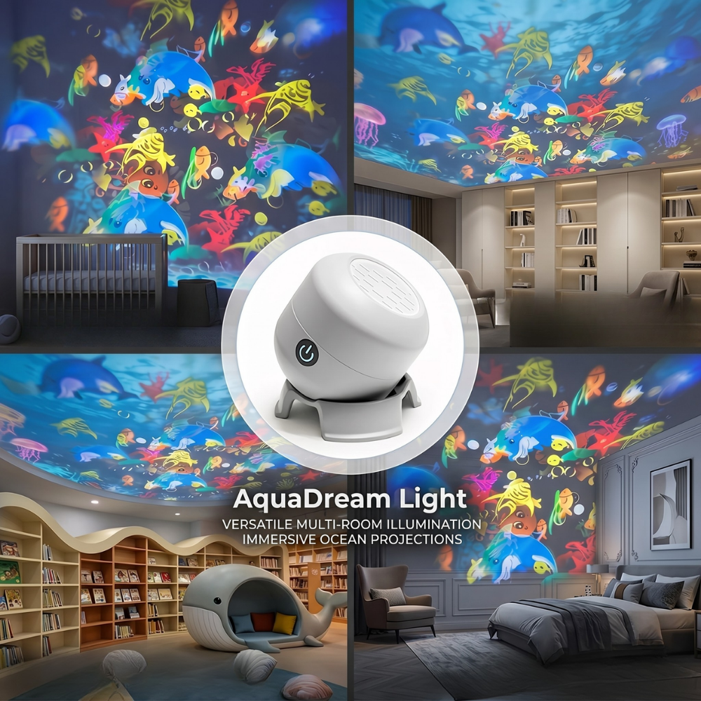 LED Ocean Projector | Rotating Night Light With A Remote