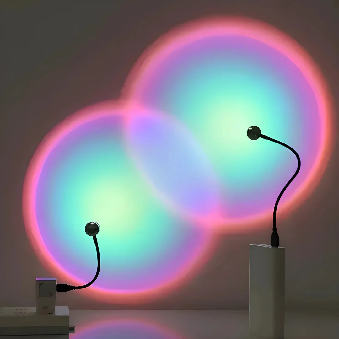LED Projection Lamp | Flexible Neck, Seven Colour Modes