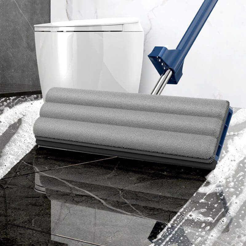 Large Flat Mop | 42cm Microfibre Floor Mop with 2 Washable Pads