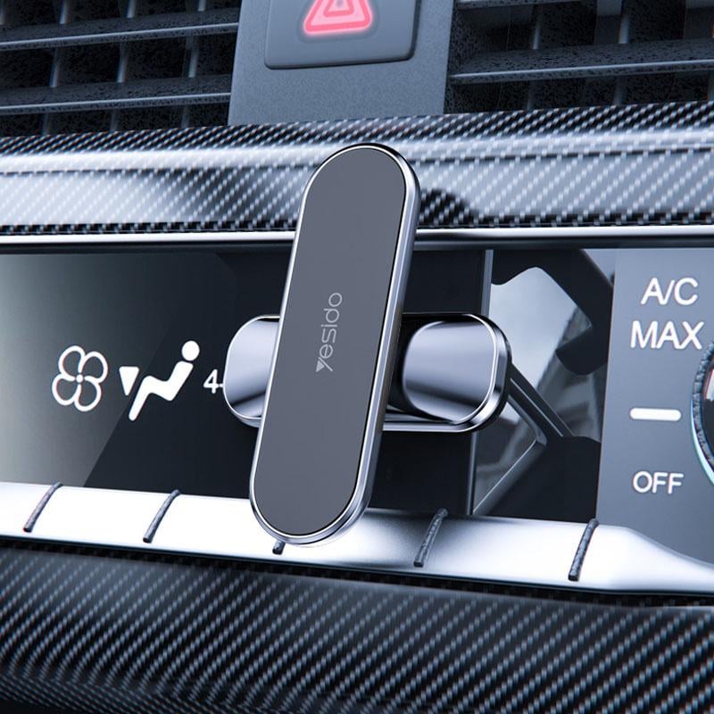 Magnetic Phone Holder 360 Degree Rotating Aluminium with Peel-and-Stick Mount
