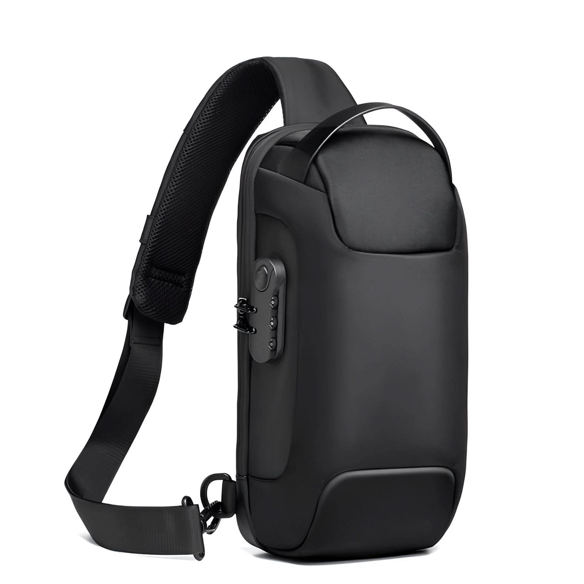 Men's Travel Tablet Backpack - Waterproof Fabric - Anti-Theft - USB Port