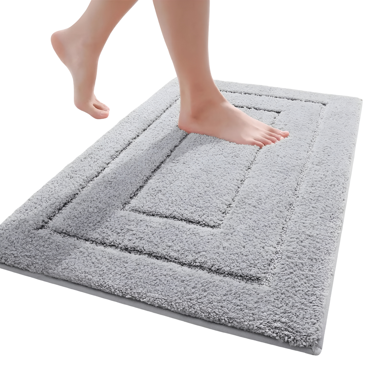 Microfiber Bath Mat | Soft Non-Slip Plush Rug