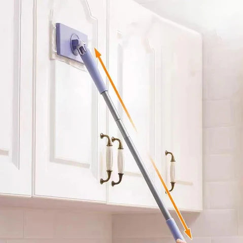 Microfiber Mop Set 16 Reusable Cloths | Ergonomic Handle | Bucket-Free Hygienic Cleaning for Hard Floors and Tile