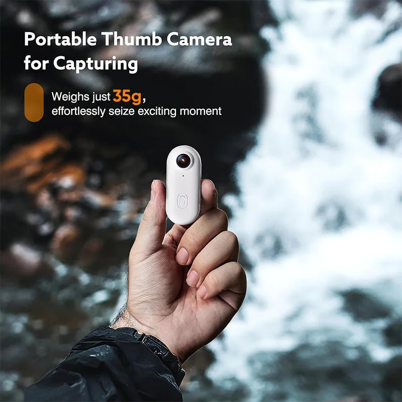 Mini 4K Action Camera | Magnetic Mount, Clip Kit