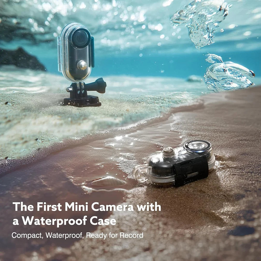 Mini 4K Action Camera | Magnetic Mount, Clip Kit