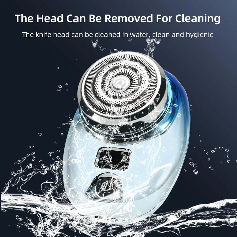 Mini Electric Shaver for Face and Body | Waterproof Stainless Steel Blades | Fast-Charge Battery, Travel-Ready