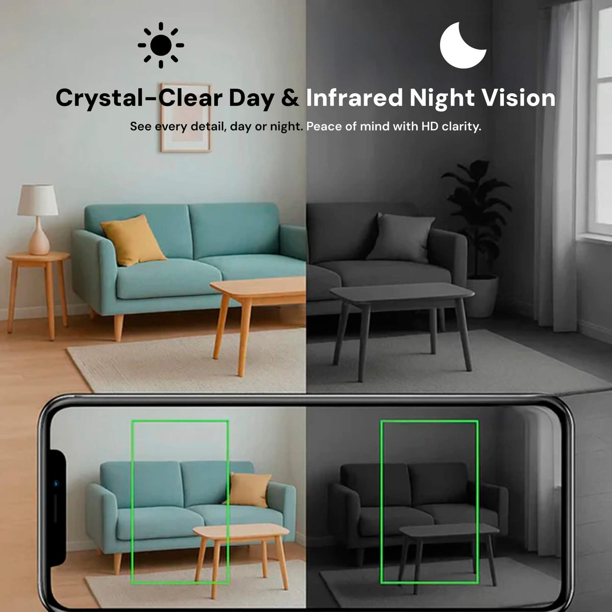 Mini Hidden Spy Camera Wireless | 1080p HD Video & Audio, IR Night Vision | Motion Alerts, Live App Streaming, MicroSD