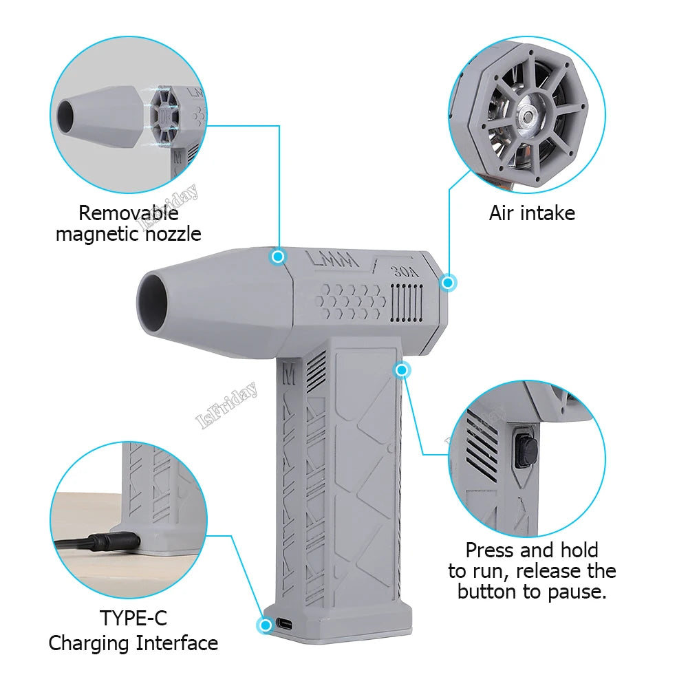 Mini Portable Blower | Cordless High-Speed Air Duster