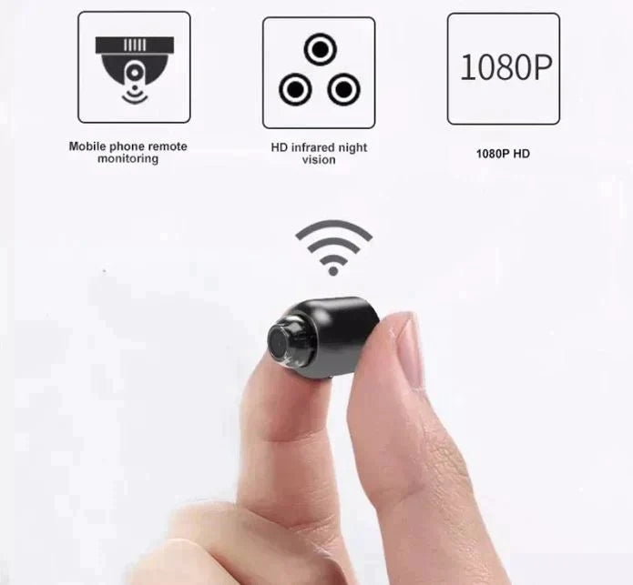 Mini WiFi Camera | 1080P Full HD, Night Vision & 140° Wide Angle | Motion Detection