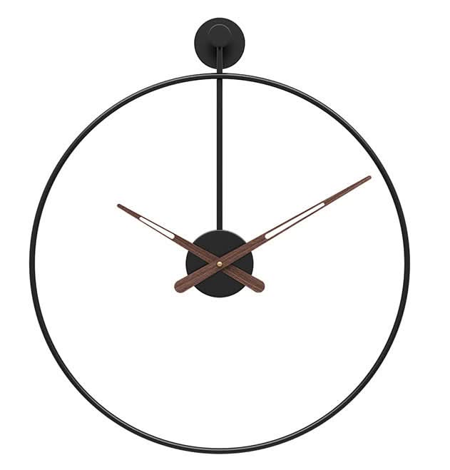 Minimalist Modern Wall Clock 16-Inch - Iron - Silent Sweep Movement