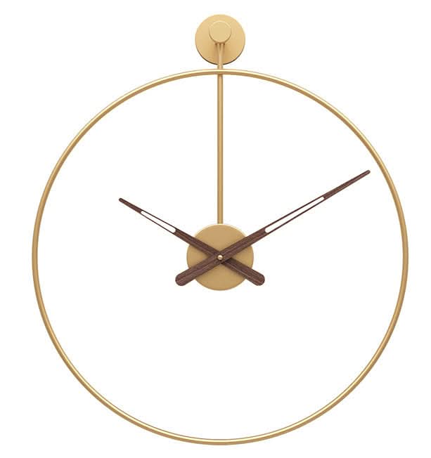 Minimalist Modern Wall Clock 16-Inch - Iron - Silent Sweep Movement