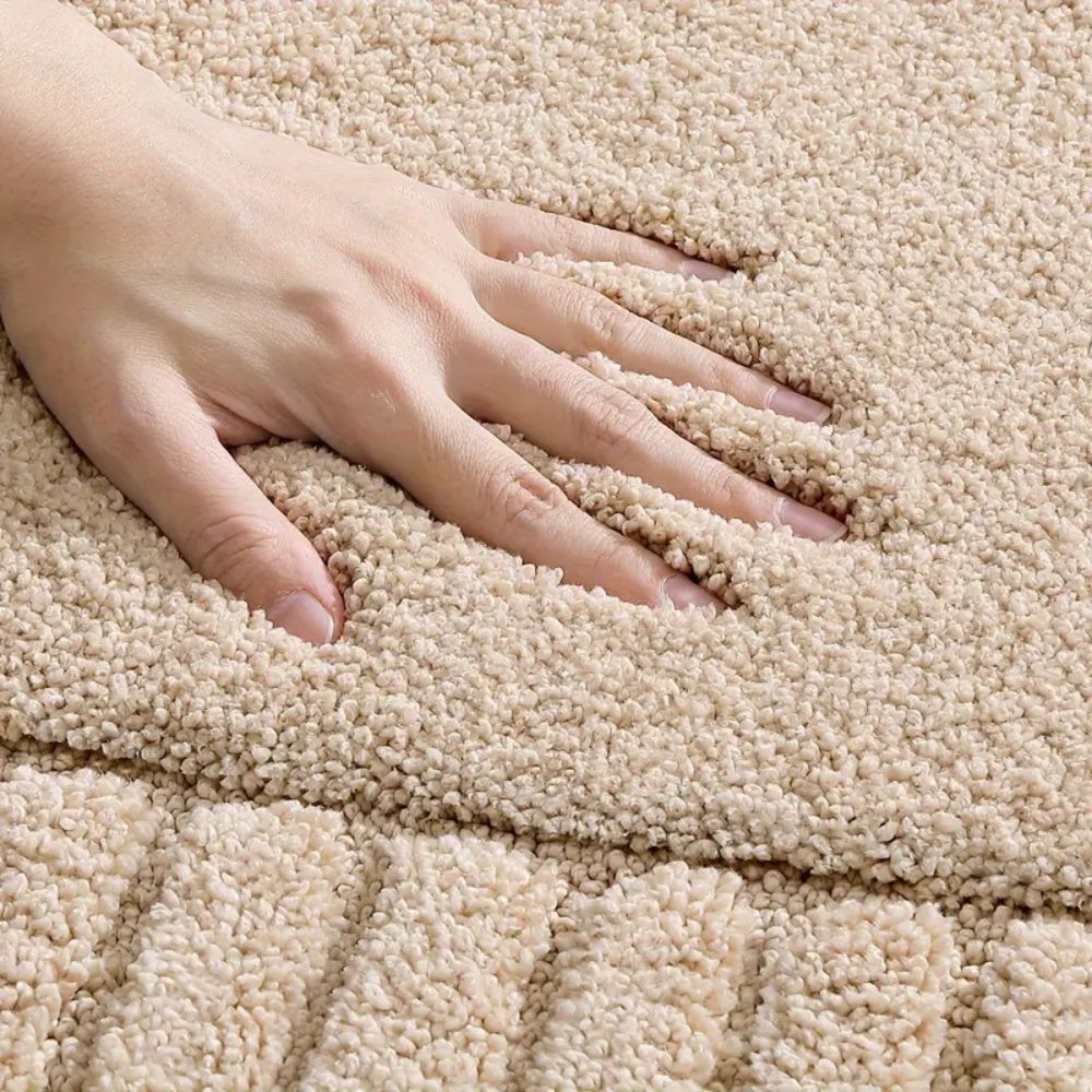 Minimalist Stripe - Non-Slip Bath Mat - Soft Flocking Material