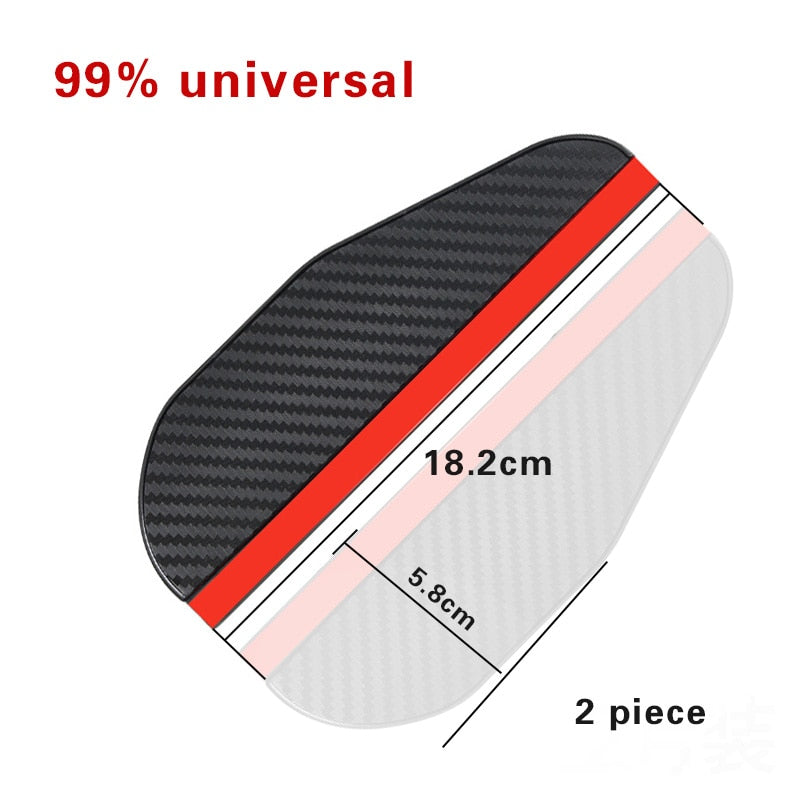 Mirror Rain Protector Flexible PVC Universal with Rain-Channelling Shape
