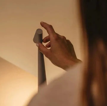 Mood Lamp Cordless Rechargeable LED Tap-Activated with Stepless Dimming