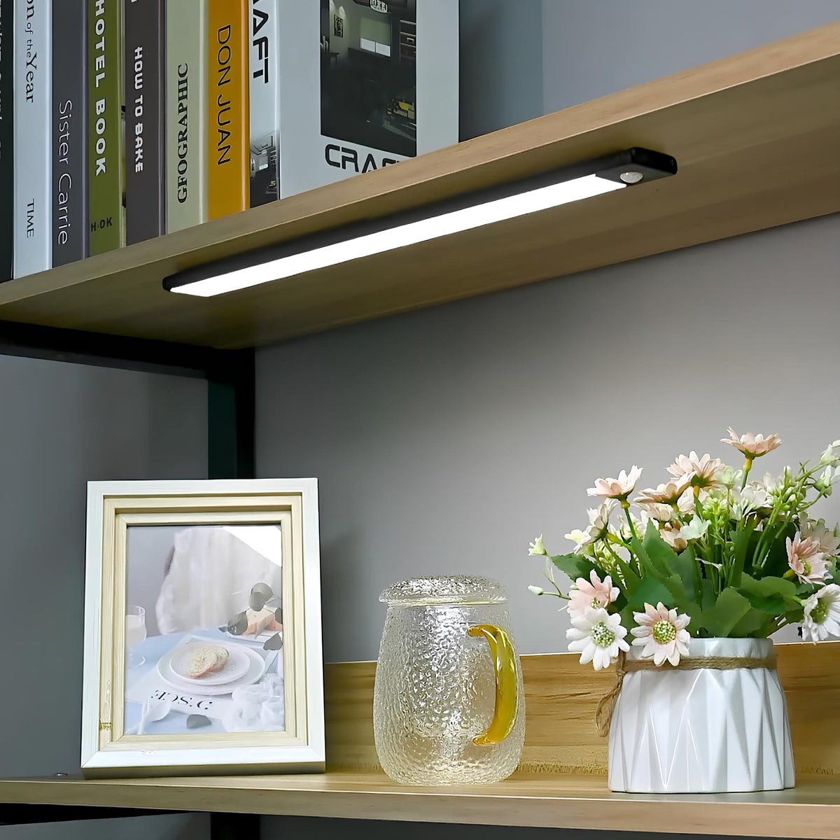 Motion Sensor LED Light Bar | Warm/Natural/Cool Tones | Magnetic Mount, Dimmable, No Wiring