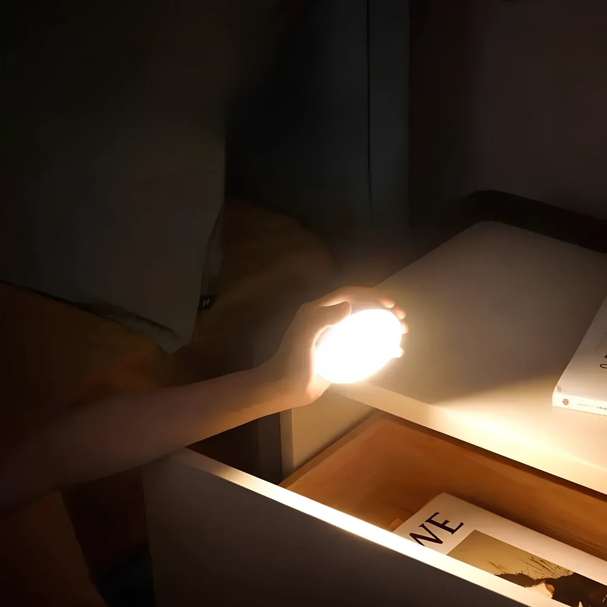 Motion Sensor Night Light | Auto On/Off Detection | USB or Battery Powered, Tool-Free Install, 2/4/8 Pack Options Available