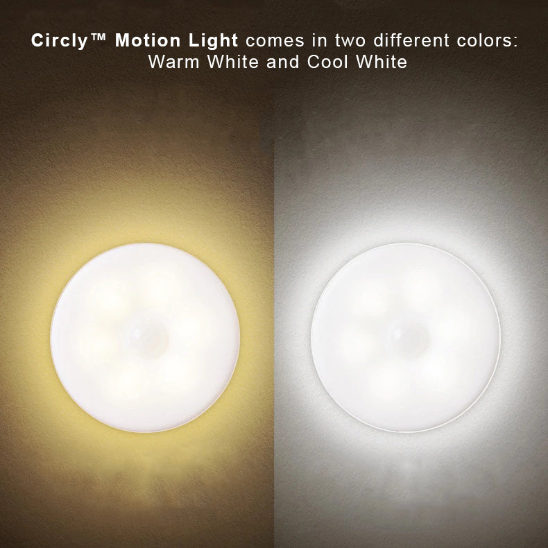 Motion Sensor Night Light | Auto On/Off Detection | USB or Battery Powered, Tool-Free Install, 2/4/8 Pack Options Available