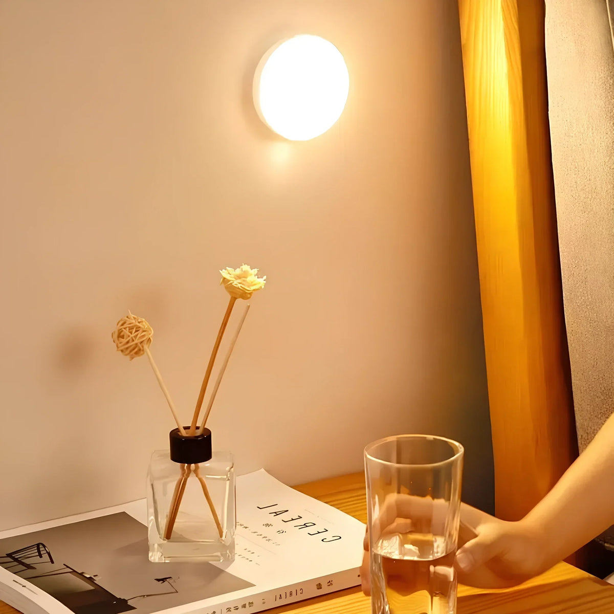 Motion Sensor Night Light | Auto On/Off Detection | USB or Battery Powered, Tool-Free Install, 2/4/8 Pack Options Available