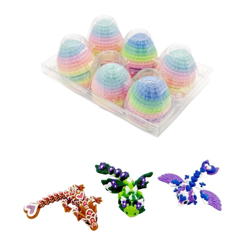 Mystery Toy Eggs Dragon Figures Fully Articulated ABS with Poseable Wings