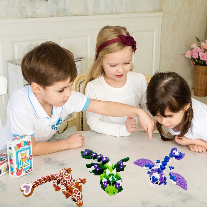 Mystery Toy Eggs Dragon Figures Fully Articulated ABS with Poseable Wings