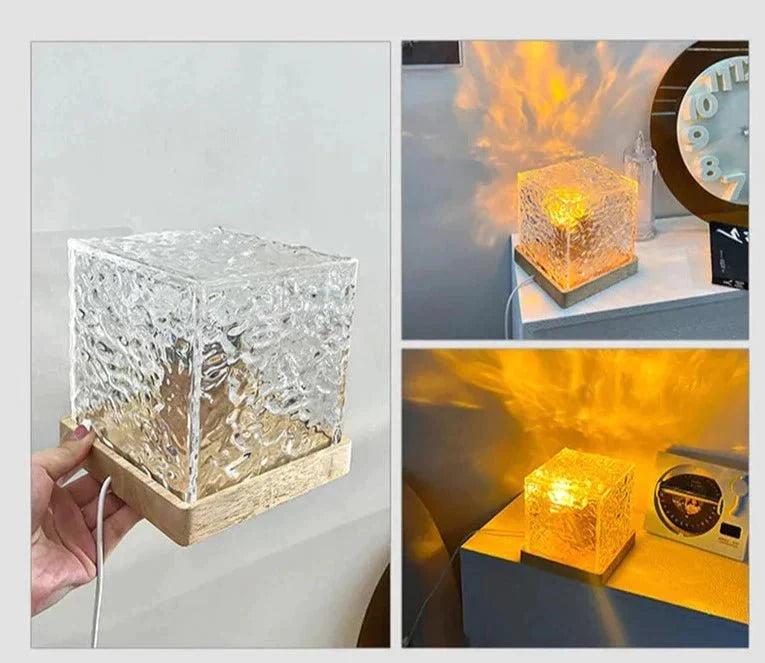 Night Light Lamp With Remote Control | 16 Colors, Water Ripple